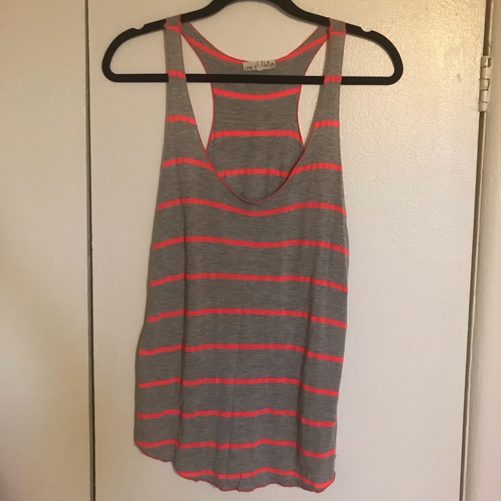 Flowy Pink Striped Tank
